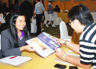 Travel agents from 10 Indonesian agencies visit a TAT sponsored travel fair at the A-One Royal Cruise Hotel.